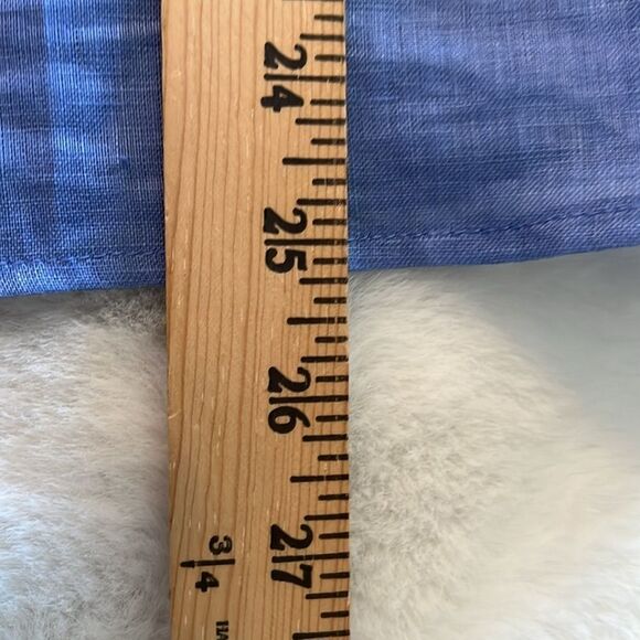 New! J. Crew Factory Linen Top Crochet Women's Size 2 Blue NWT - Picture 10 of 12